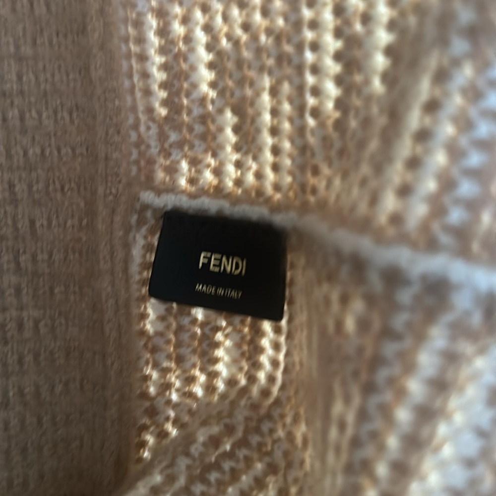 Fendi FF monogram cashmere Tote Bag - Picture 5 of 6